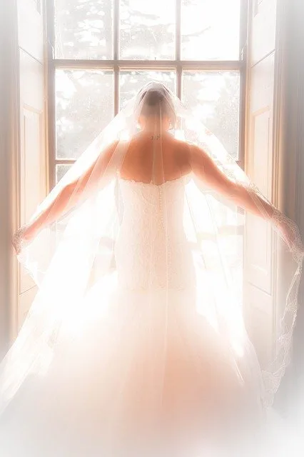 A Bride in Wedding Dress